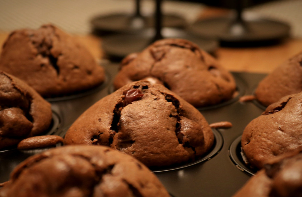 Schoko - Kirsch - Muffins von anuschi | Chefkoch.de