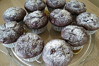 Schoko - Kirsch - Muffins (Rezept mit Bild) von anuschi | Chefkoch.de
