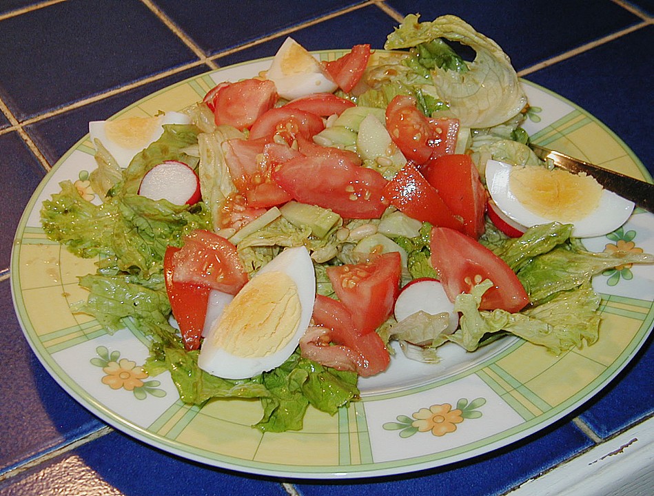 Gemischter Feldsalat mit Himbeeressig - Dressing von Maus2003 | Chefkoch.de