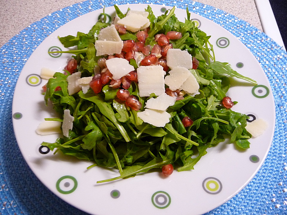 Rucola - Granatapfel - Salat mit Pecorino von bushcook | Chefkoch.de