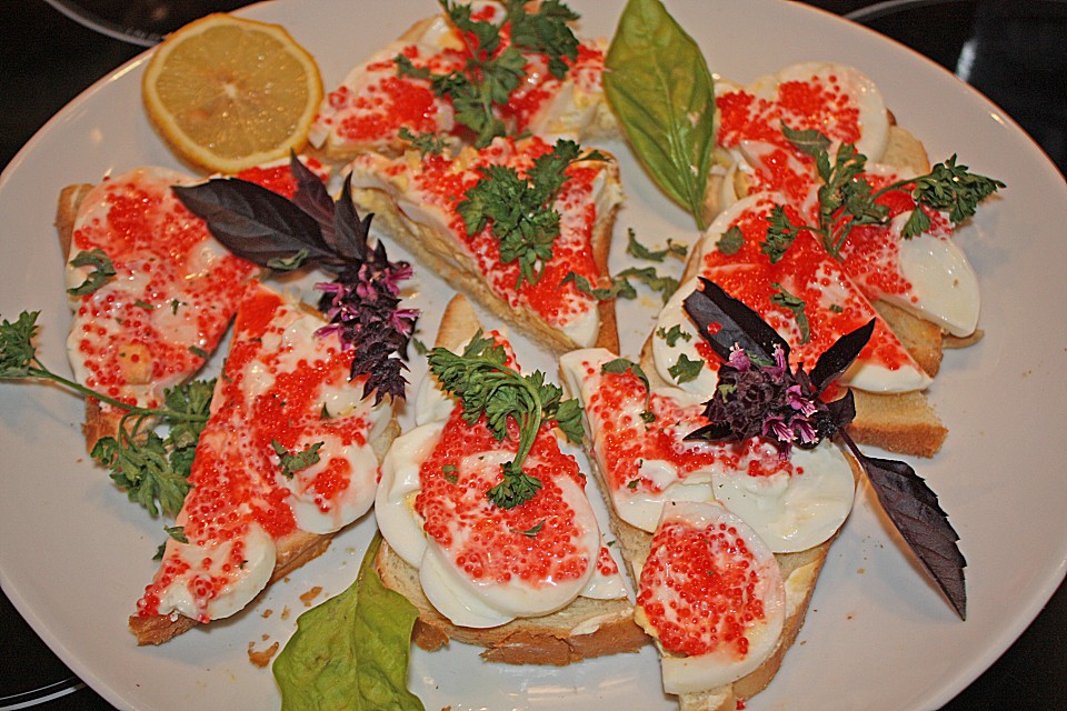 Kaviar - Eier - Toast von eidechse | Chefkoch.de