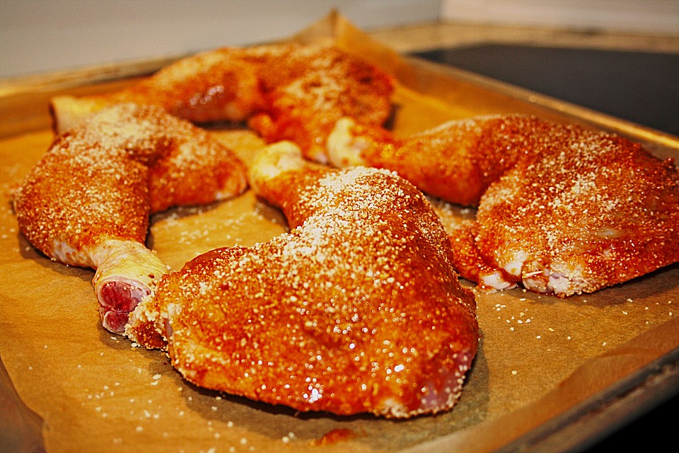 Hähnchenkeulen paniert von hackelstein Chefkoch.de