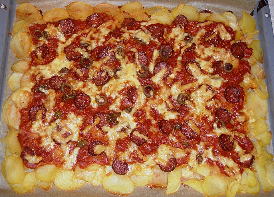 Schnelle Kartoffelpizza von Miniwatu | Chefkoch.de