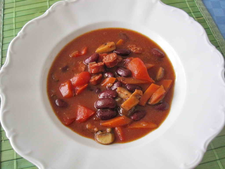 Rote Bohnen - Suppe mit Paprika und Tomaten von Galimero | Chefkoch.de