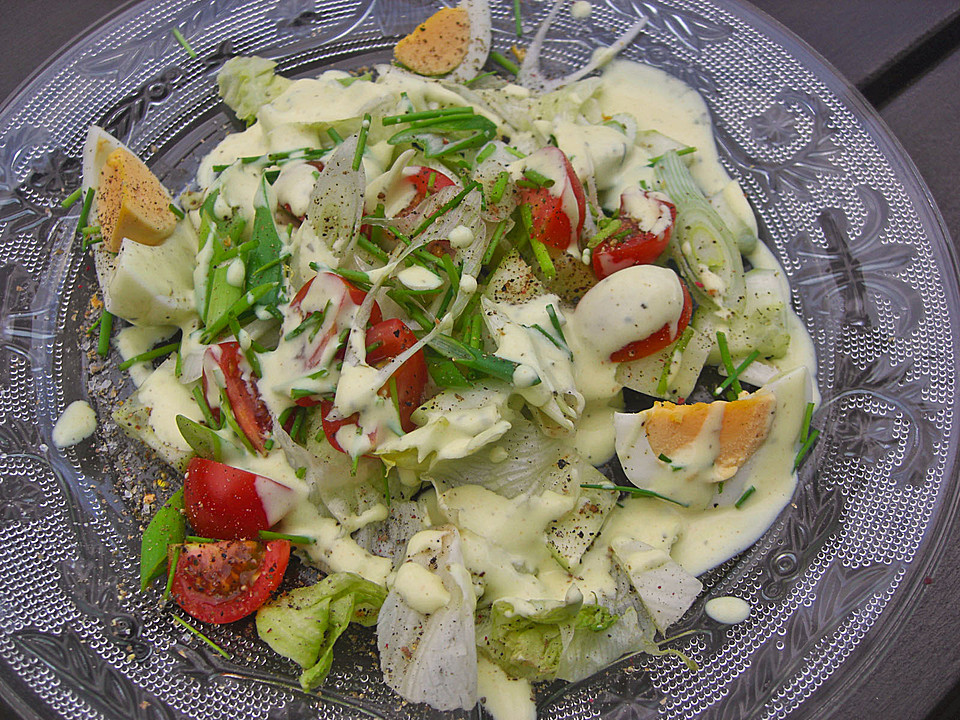 Leckere Salatsoße für gemischten Salat von Sunshine23 | Chefkoch.de
