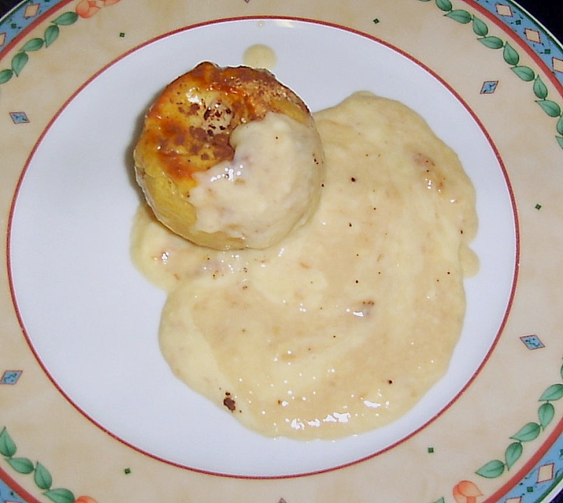 Bratapfel mit Vanillepudding von Fruchtzwerg | Chefkoch.de