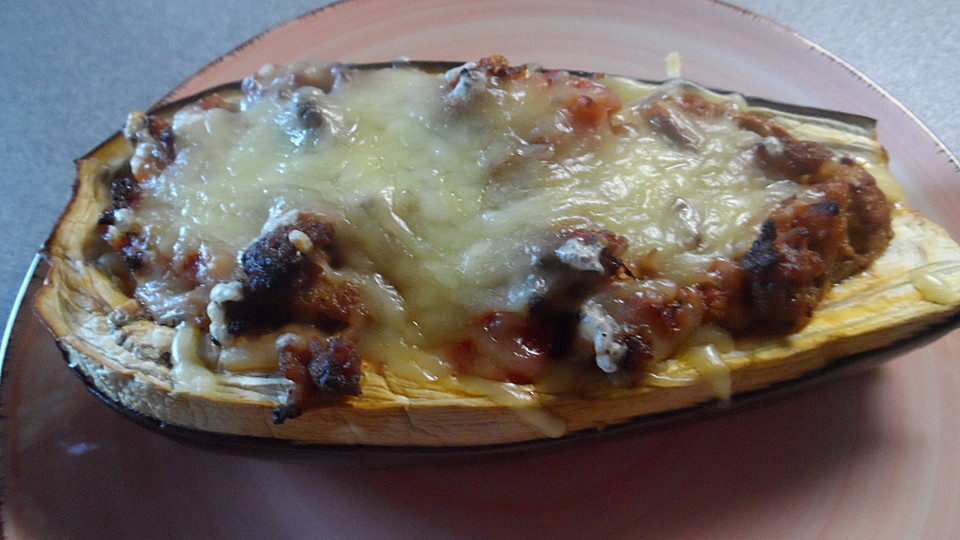 Auberginen gefüllt mit Hackfleisch von UschiG | Chefkoch.de