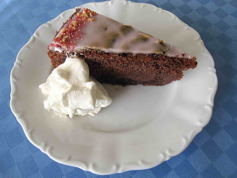 Schokoladen - Rotwein - Kuchen mit Kirschen von Dröppelminna | Chefkoch.de