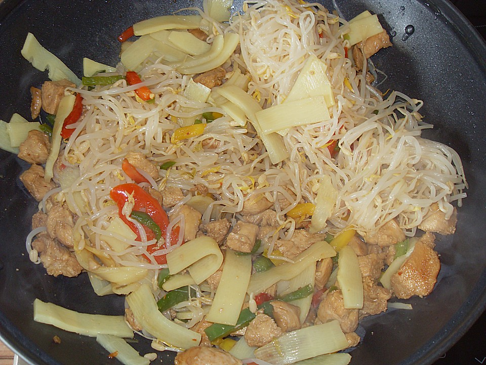 Chinesische Hühnchen - Gemüsepfanne von Maja72 | Chefkoch.de