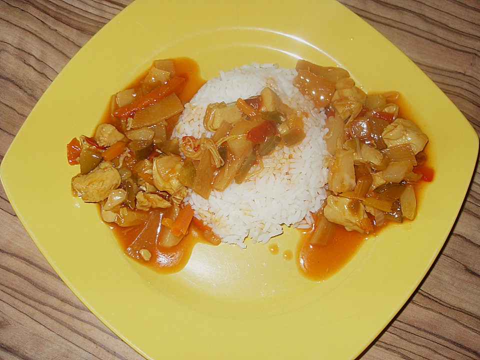 Chinesische Hühnchen - Gemüsepfanne von Maja72 | Chefkoch.de