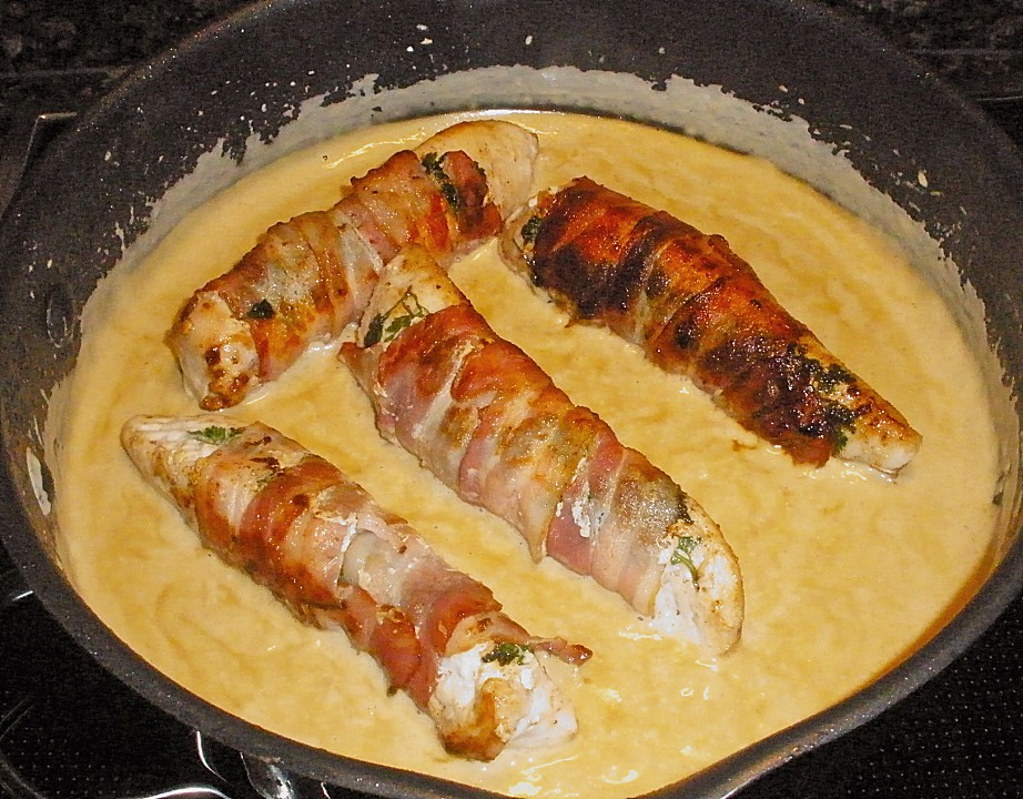 Pouletbrüstli an Cognacsauce