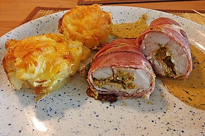 Gefüllte Hähnchenbrust im Schinkenmantel 4