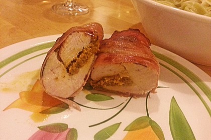 Gefüllte Hähnchenbrust im Schinkenmantel 24