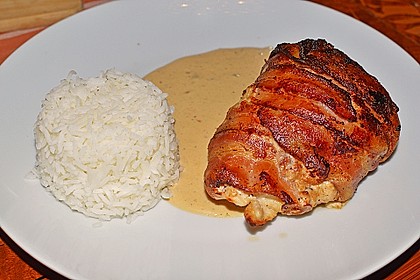 Gefüllte Hähnchenbrust im Schinkenmantel 13
