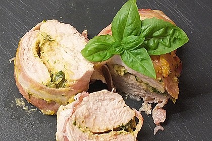 Gefüllte Hähnchenbrust im Schinkenmantel 8