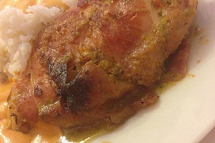 Gefüllte Hähnchenbrust im Schinkenmantel 20