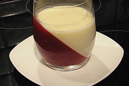Panna cotta mit Himbeer - Gelee 38
