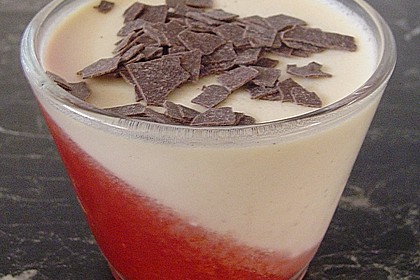 Panna cotta mit Himbeer - Gelee 39