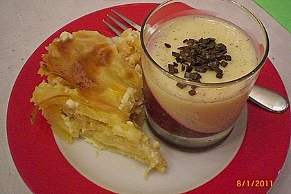 Panna cotta mit Himbeer - Gelee 43