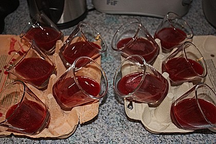 Panna cotta mit Himbeer - Gelee 30
