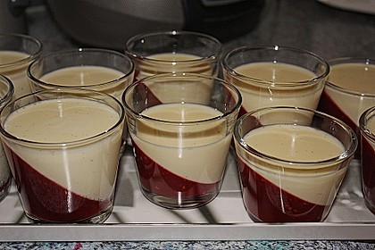 Panna cotta mit Himbeer - Gelee 27