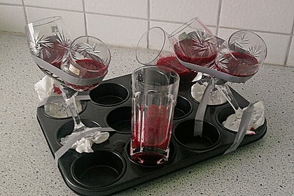 Panna cotta mit Himbeer - Gelee 33