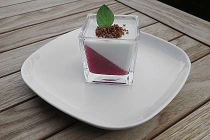 Panna cotta mit Himbeer - Gelee 2