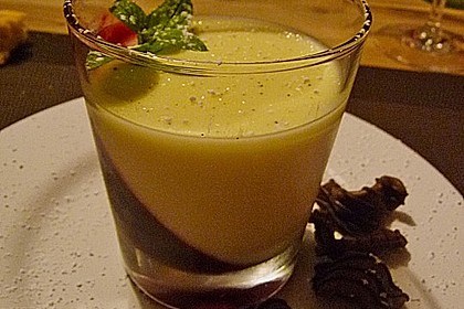Panna cotta mit Himbeer - Gelee 34