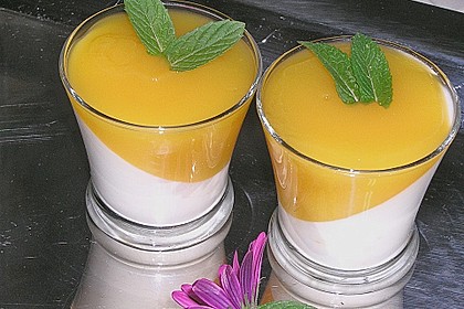 Panna cotta mit Himbeer - Gelee 11