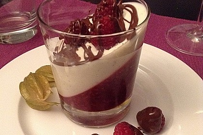 Panna cotta mit Himbeer - Gelee 31