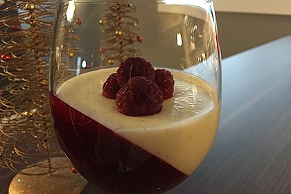 Panna cotta mit Himbeer - Gelee 13