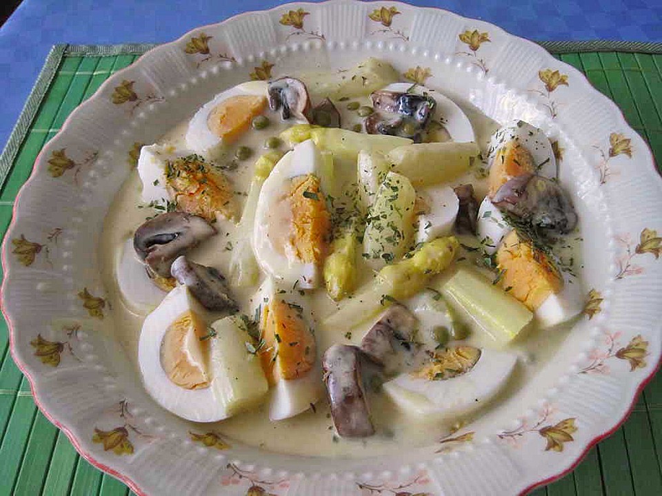 Eierfrikassee mit Spargel von Juulee | Chefkoch.de