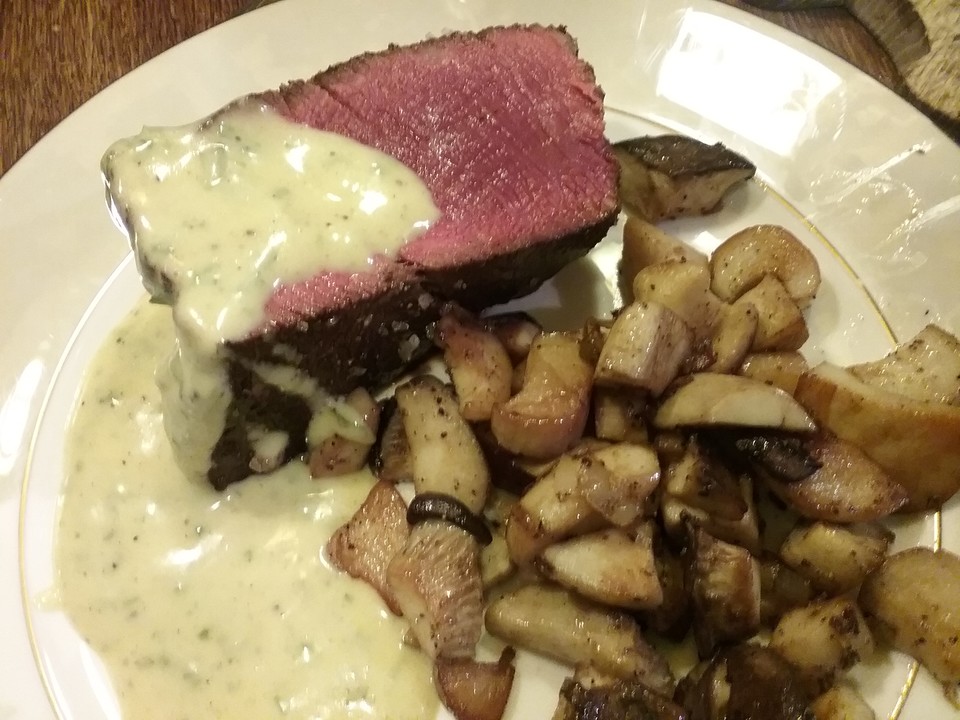 Chateaubriand klassisch, mit Sauce Bearnaise von Mathias56 Chefkoch.de