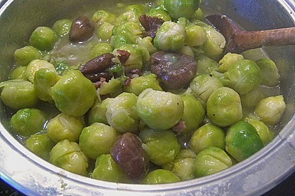 Rosenkohl mit Maronen 2