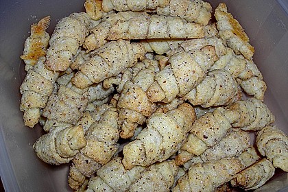 Gerollte Mini-Nusshörnchen 160