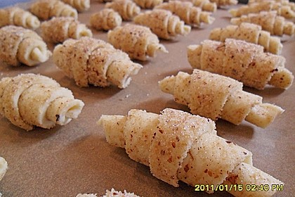 Gerollte Mini-Nusshörnchen 46