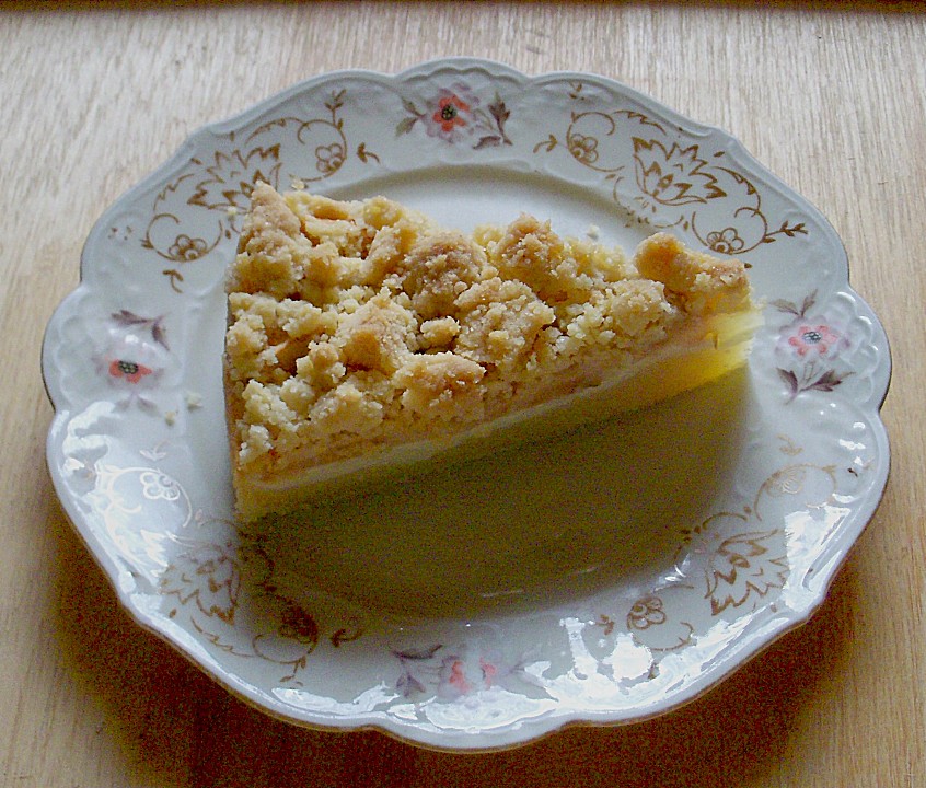 Apfelkuchen mit Vanillecreme und Streusel von pinktroublebee | Chefkoch.de