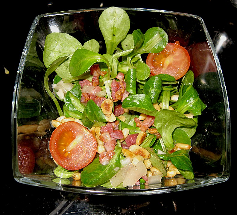 Feldsalat mit Speck von Yvette82 | Chefkoch.de