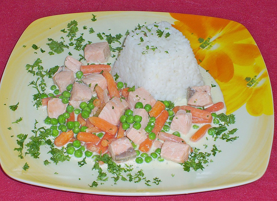 Lachs - Gemüsepfanne mit Reis von reise-tiger | Chefkoch.de