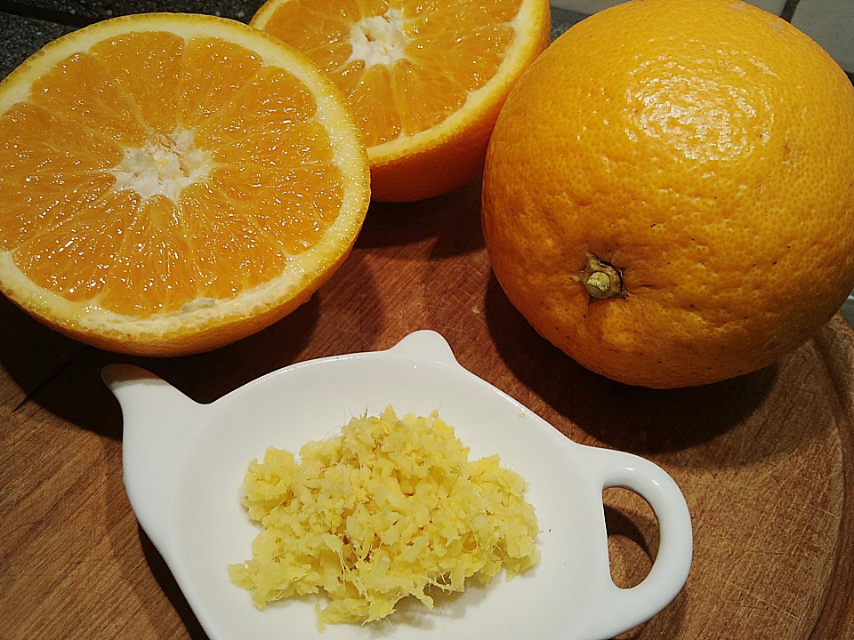 Frischer Ingwer - Orangen - Tee von Nicole-Ddorf | Chefkoch.de