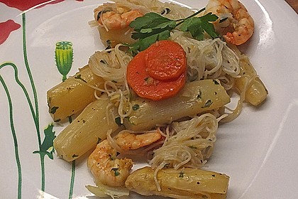 Spargel mit Scampi auf asiatische Art von Corela1 | Chefkoch.de