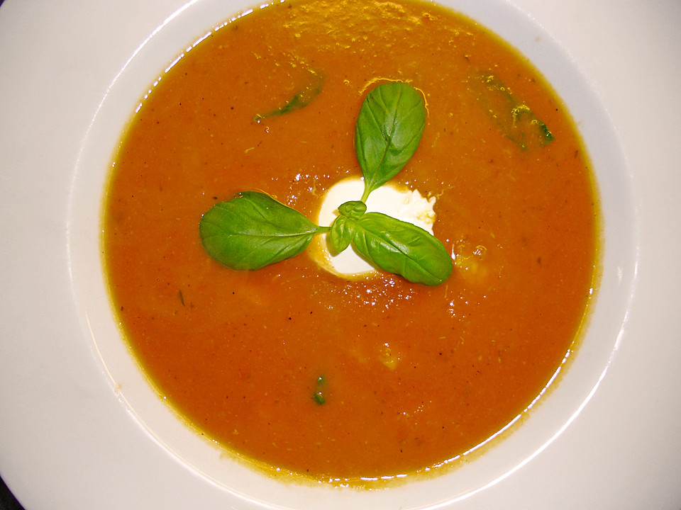 Fenchel Tomaten Suppe Mit Garnelen Von Myxintm Chefkoch De