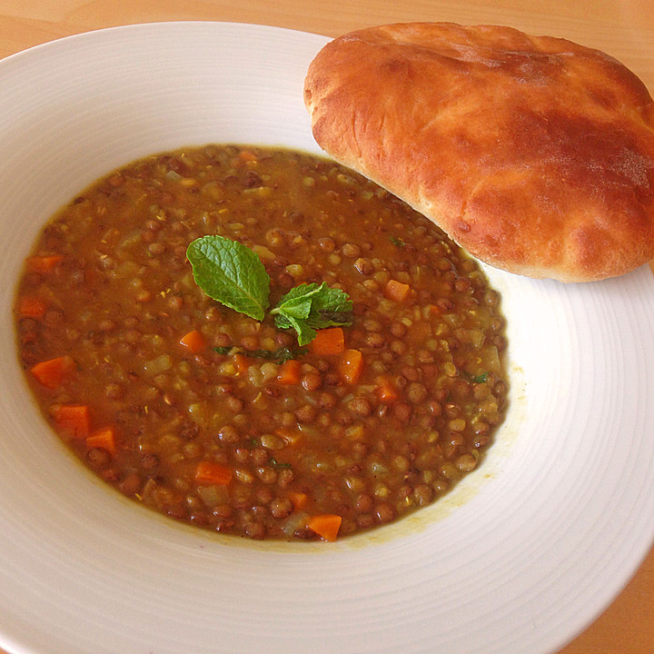 Linsensuppe mit Minze und Mango - Chutney von Kissi | Chefkoch.de