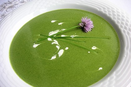 Spinat - Erbsen - Cremesuppe