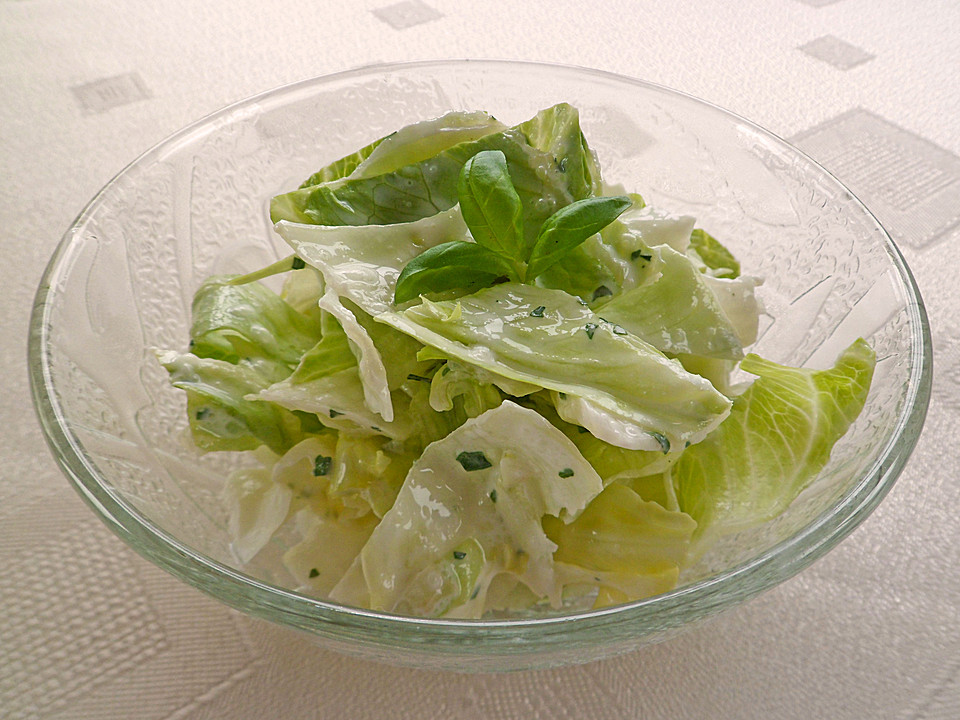 Eisbergsalat mit Schmand von *Manu* Chefkoch.de