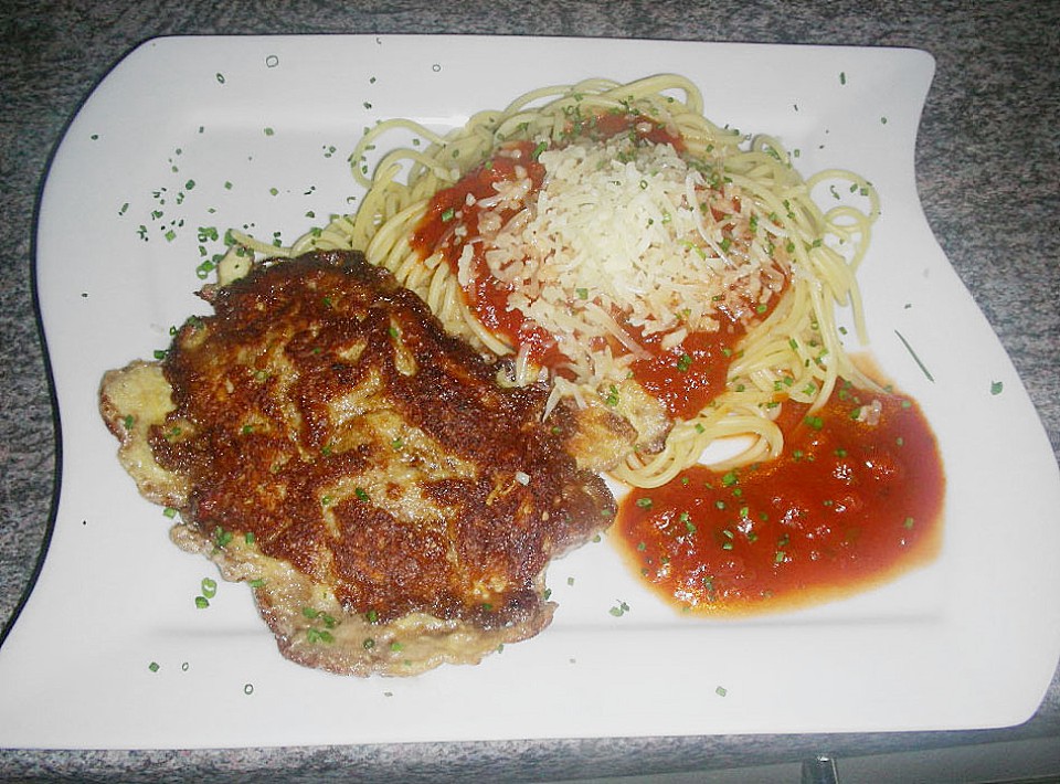 Schnitzel in Eier - Käse Panade von Tryumph800 | Chefkoch.de