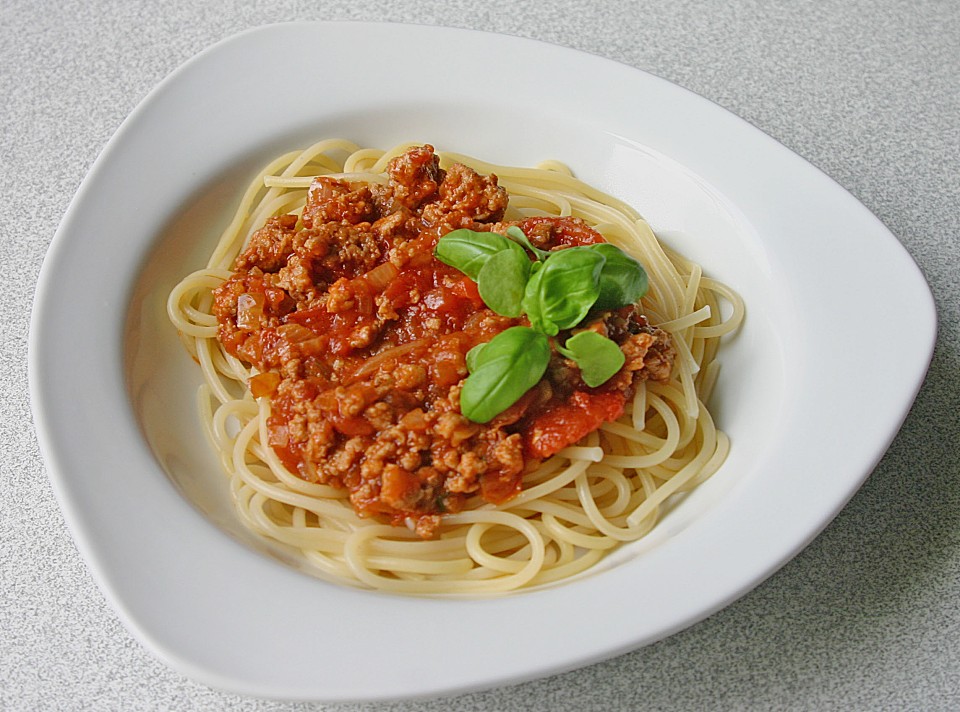 Spaghetti mit süß - saurer Tomatensauce von MReinart | Chefkoch.de