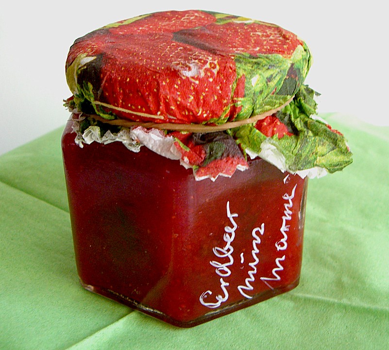 Erdbeermarmelade mit Minze von Kräuterjule | Chefkoch.de