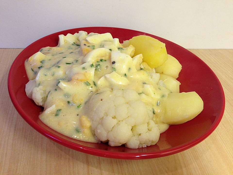 Karfiol mit Eier - Kräuter - Sauce von mima53 | Chefkoch.de