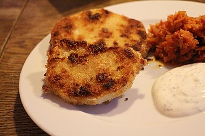 Kohlrabi paniert/gebacken mit Kräutersauce 14